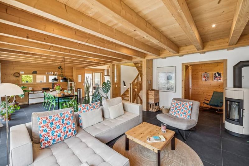 Magnifique chalet avec vue imprenable sur les Dents du Midi (4)