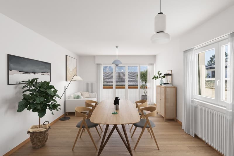 Villa individuelle 6.5 pièces à rafraîchir, beau potentiel ! (1)