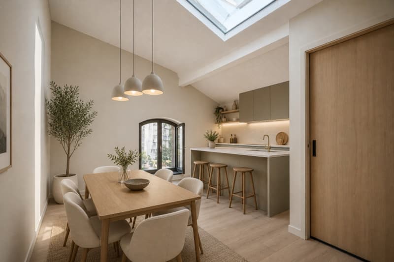 4.5 pièces de caractère en semi-niveau avec loggia dans petite PPE (3)