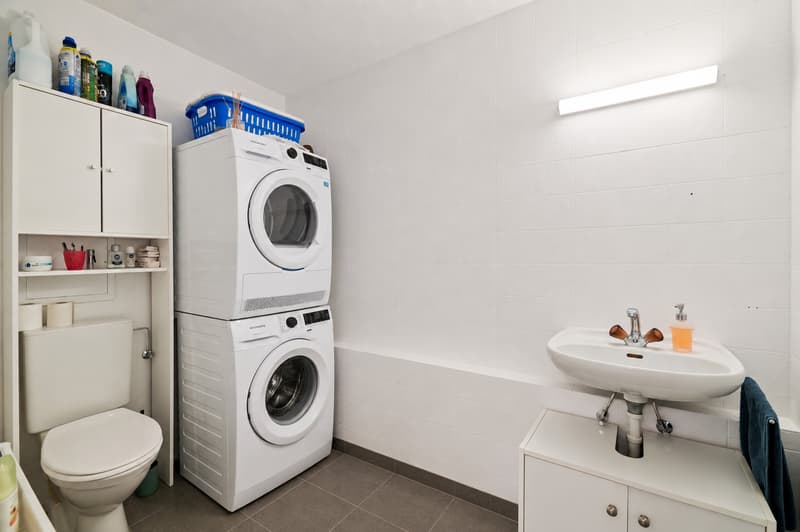 Appartement de 2.5 pces traversant avec deux salles de bains (9)