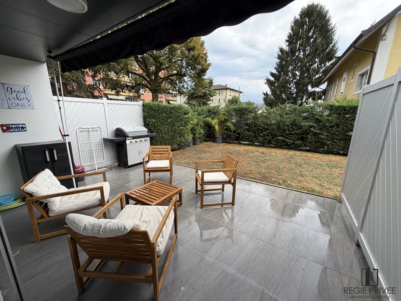 terrasse et jardins