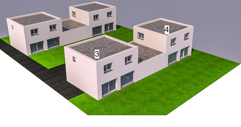 Villa jumelée par les garages 5.5 pièces de 170 m2 avec jardin (2)