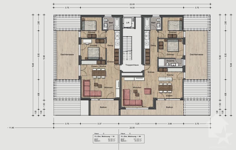 Nouveaux appartements résidentiels de 3,5 pièces (12)