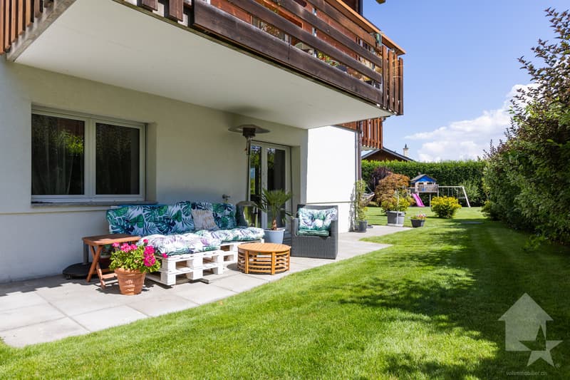 Rez 5.5 pièces terrasse et jardin, résidence secondaire et étrangers (9)