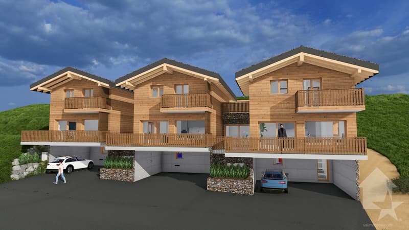 Magnifique chalet de 4.5 pièces avec terrasse et pelouse (6)