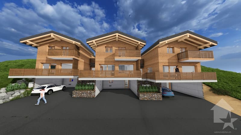 Magnifique chalet de 4.5 pièces avec terrasse et pelouse (7)