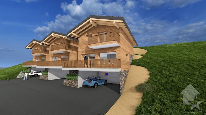 Magnifique chalet de 4.5 pièces avec terrasse et pelouse (5)