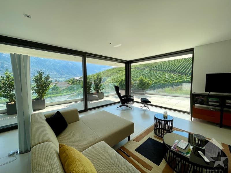 Appartement contemporain avec vue panoramique sur les hauts de Sierre (4)