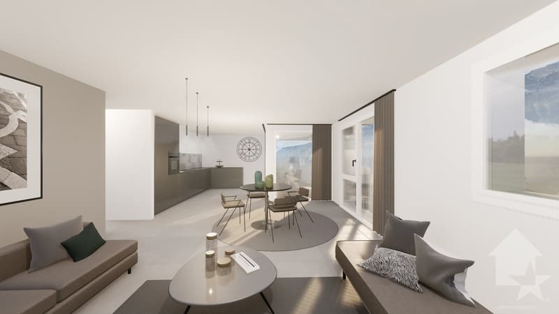 Appartement 3,5 pces de 96m2 avec jardin de 38m2 et 2 places de parc (6)