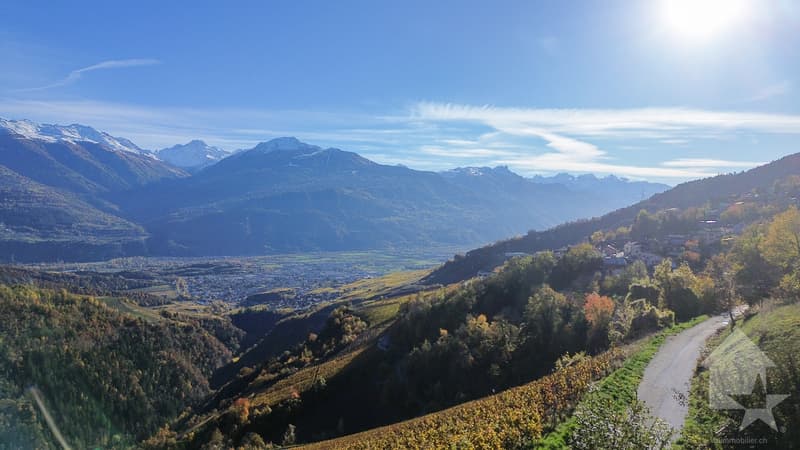 Terrain à vendre sur les hauts de Conthey avec une vue imprenable (8)