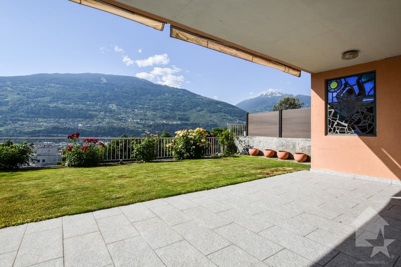 Sion, quartier de Gravelone, jolie maison contiguë (12)