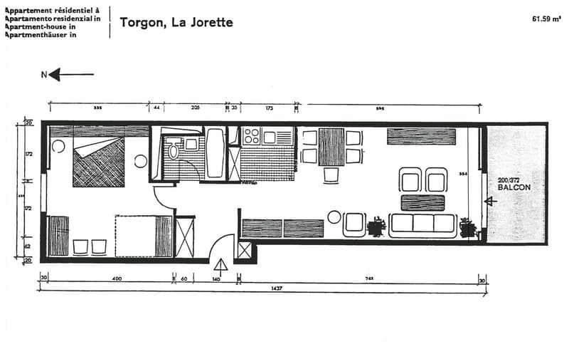 Torgon, superbe 2.5 pièces traversant résidence "La Jorette" (11)