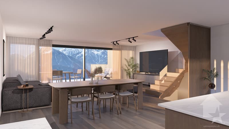 Magnifique villa contiguë de 4.5 pièces sur la commune de Vex (4)