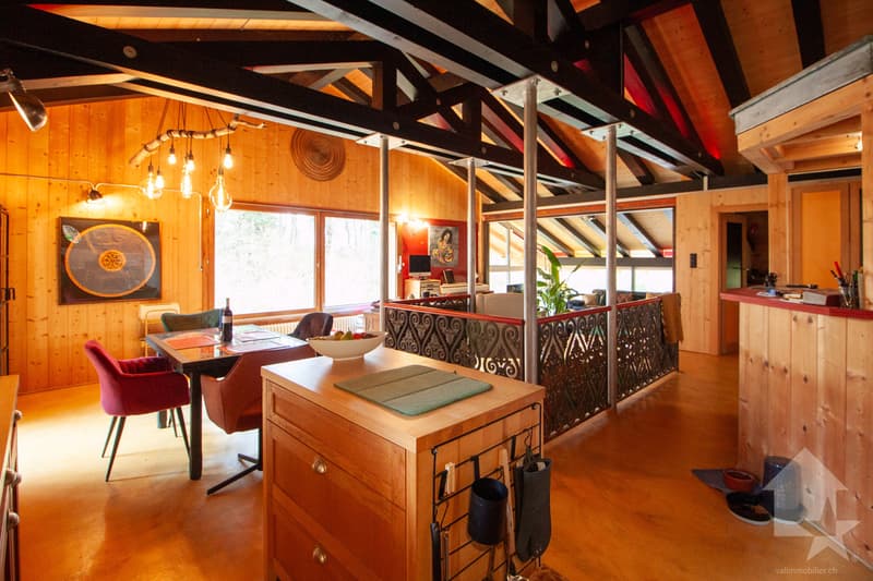 Chalet atypique de 140 m2 sur une parcelle de 19'881 m2 (6)
