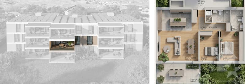 Appartement 3.5 pièces - Lot B2 - Les jardins de Plan-Conthey (12)