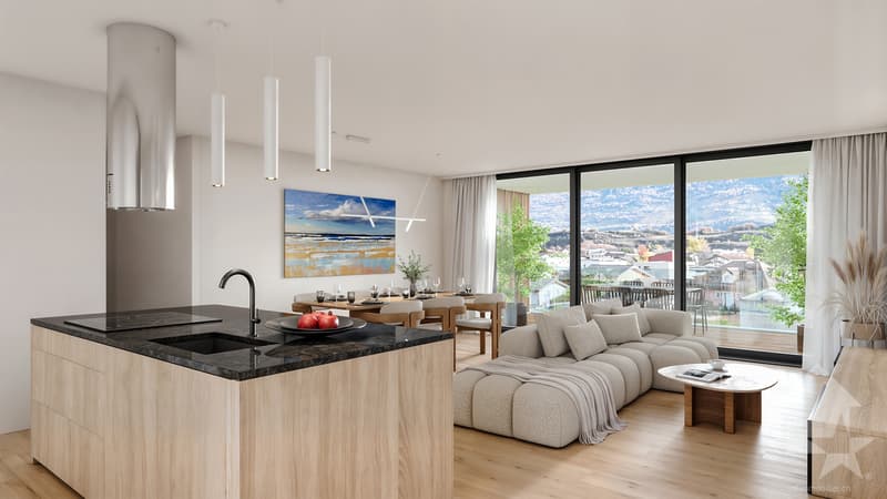 Appartement 4.5 pièces - Lot C2 - Les jardins de Plan-Conthey (4)
