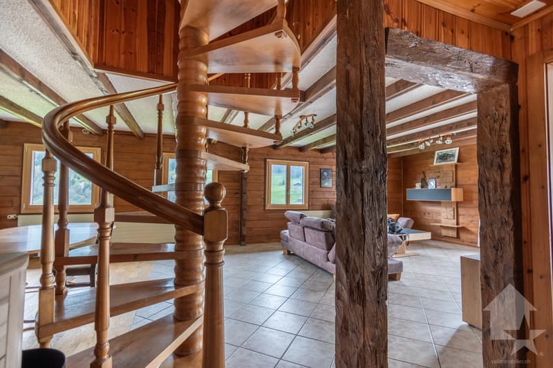 Troistorrents, chalet individuel de 6.5 pièces avec vue (3)
