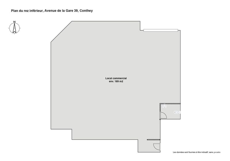 A louer, local commercial d'env. 189 m2 zone commerciale de Conthey (3)