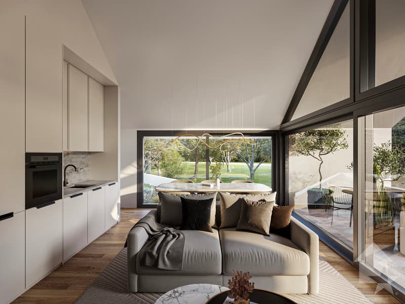 Appartement 3.5 pièces avec jardin à l'architecture moderne et épurée (3)