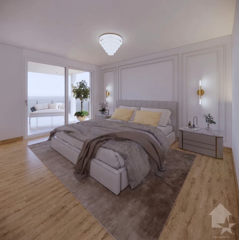 Attique de 4.5 pièces très bien situé avec balcon et terrasse (13)
