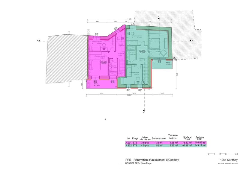Immeuble de 5 appartements à rénové avec permis de construire en force (4)