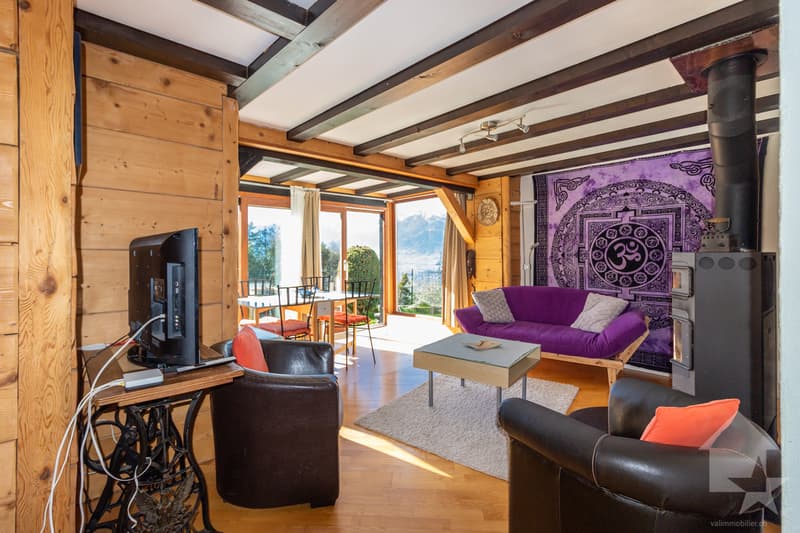 Chalet de caractère de deux appartements avec vue et situation idéale (8)
