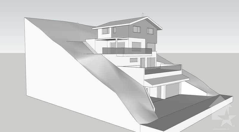Magnifique terrain à bâtir avec permis de construire pour un chalet (3)