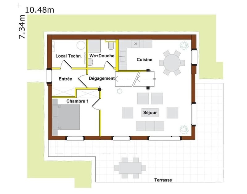 Chalet de 146 m2 à construire sur un terrain de 1000 m2 (8)
