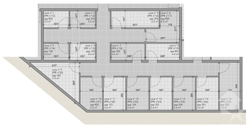 Spacieux appt, 3.5 p, 98 m2, au 1er étage d'un immeuble neuf (13)