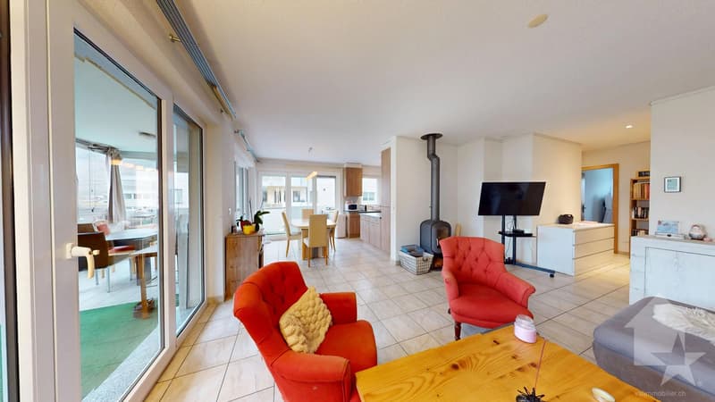 Appartement 4,5 avec box situé à Châteauneuf-Conthey (1)