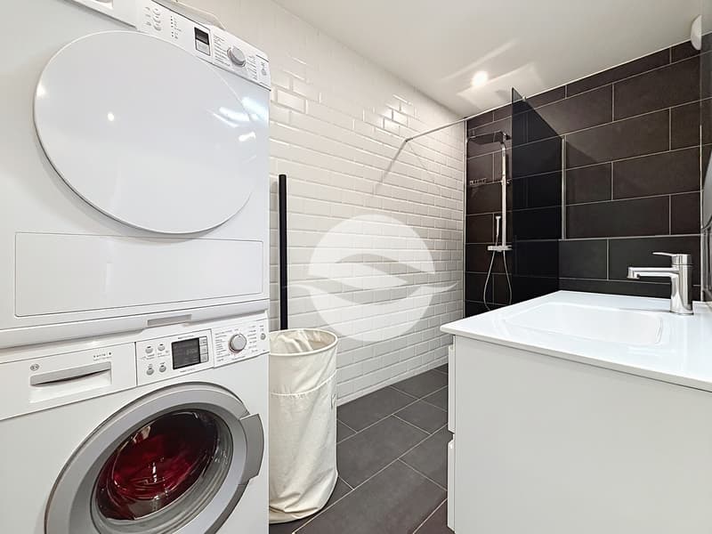 Salle de douche - WC avec colonne de lavage