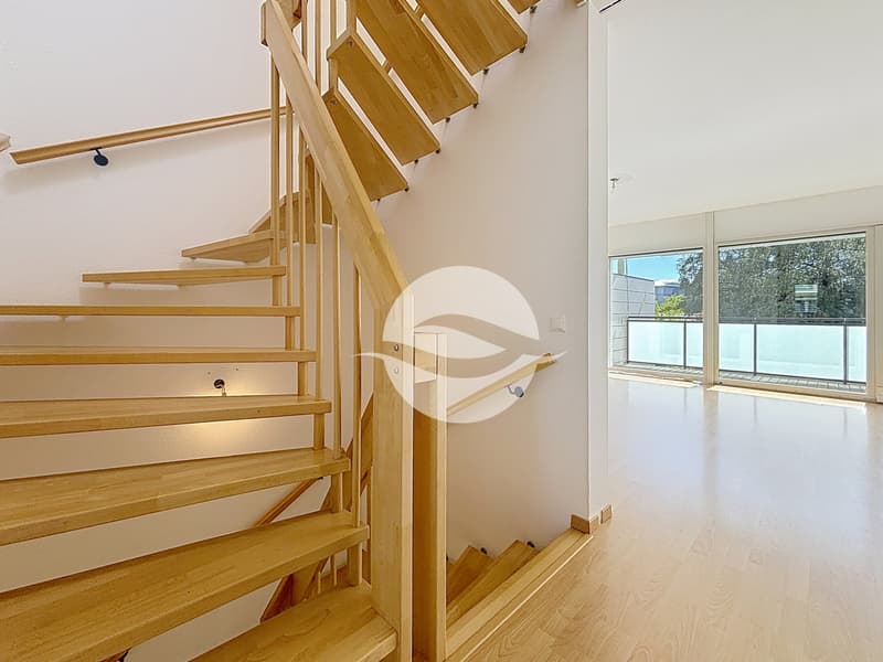 Escalier desservant les 4 niveaux