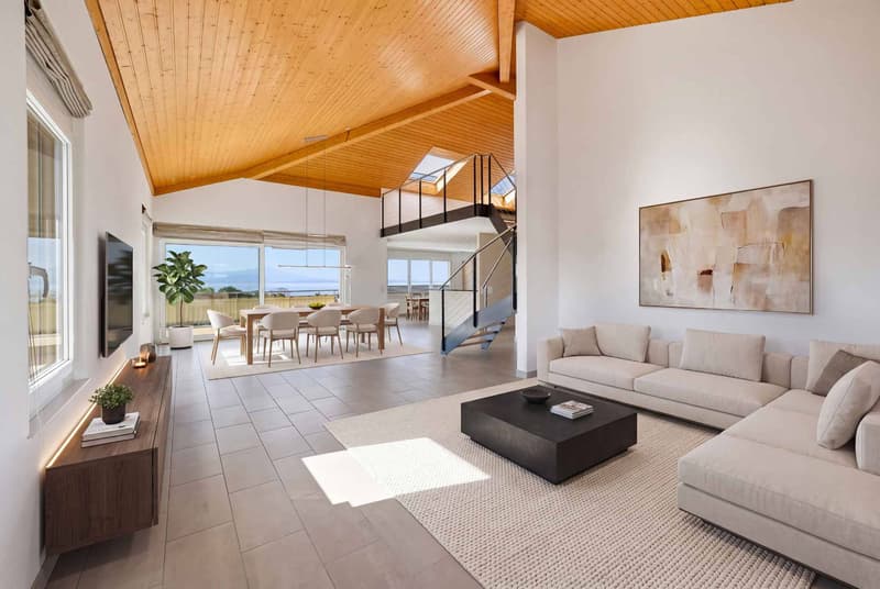 Duplex de standing de 7.5 pièces offrant une vue sur le Léman et les Alpes (3)