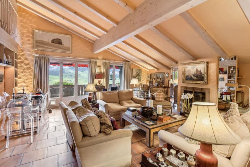 Chaleureux appartement en duplex à Château-d'Oex avec cheminée (5)