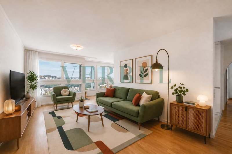 Appartement de 4.5 pièces avec vue panoramique sur Fribourg (1)