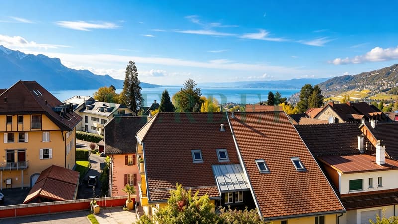 Bel appartement de 4.5 pièces avec vue sur le lac et les Alpes (1)