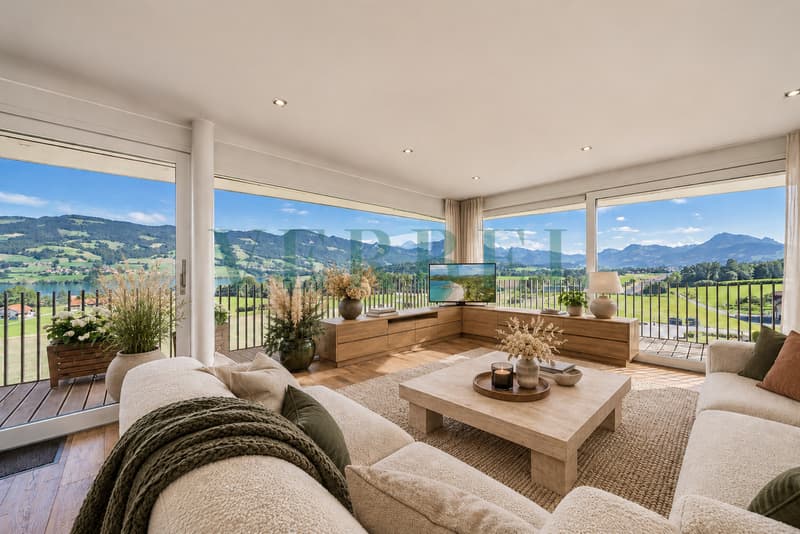 Duplex en attique avec vue exceptionnelle sur lac et montagnes (1)