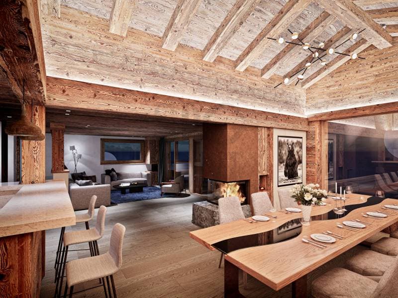 Situé au c?ur de Verbier, chalet en construction (1)
