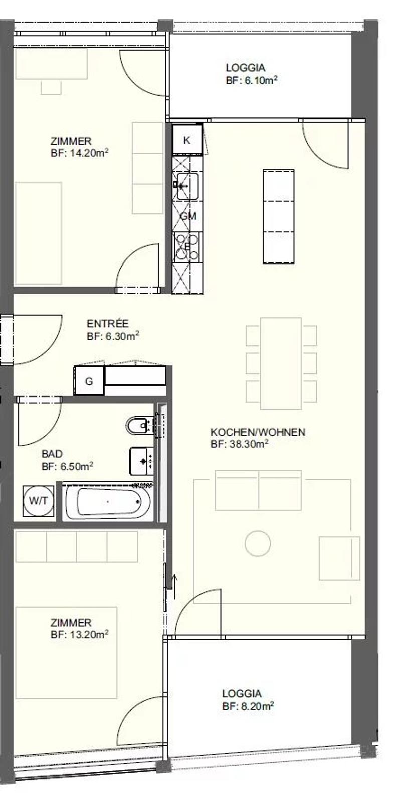 Moderne Wohnung in Visp im 3. Stock (12)