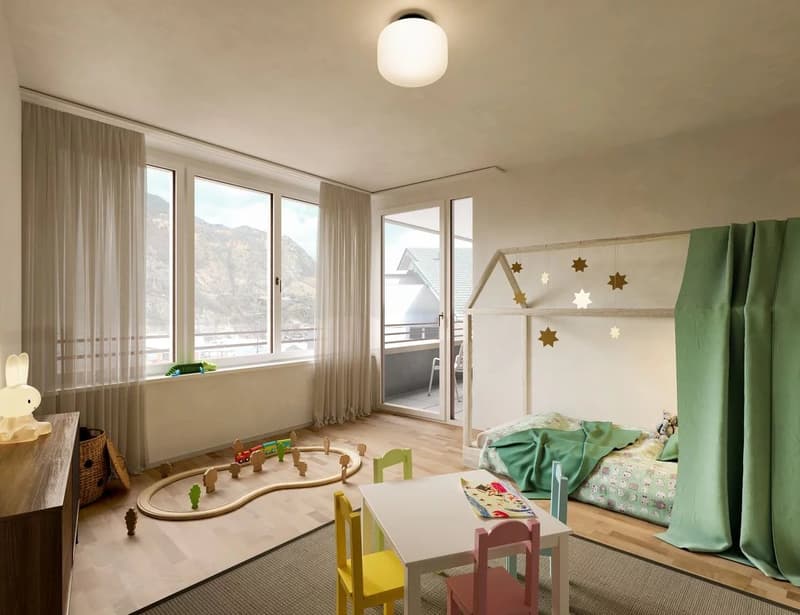 Moderne 3.5 Zimmer Wohnung in Visp (4)