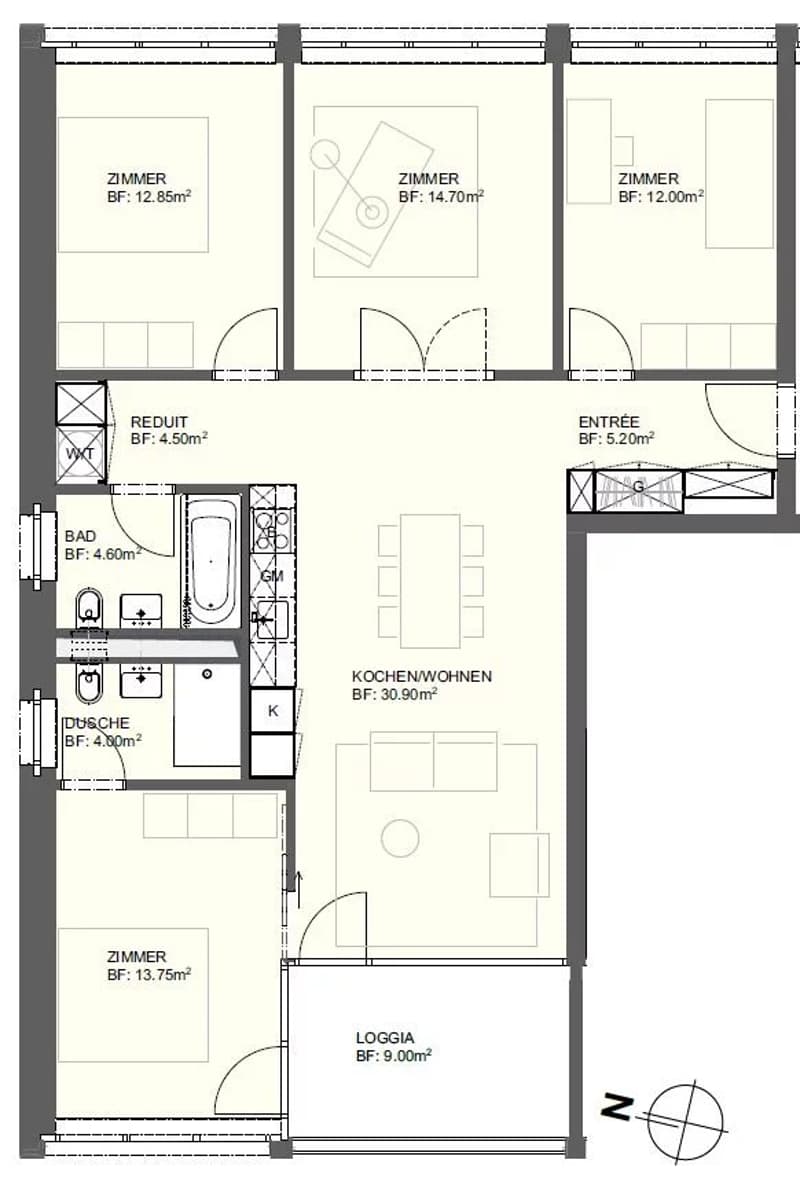 5,5-Zimmer-Wohnung zu vermieten im Herzen von Visp (6)