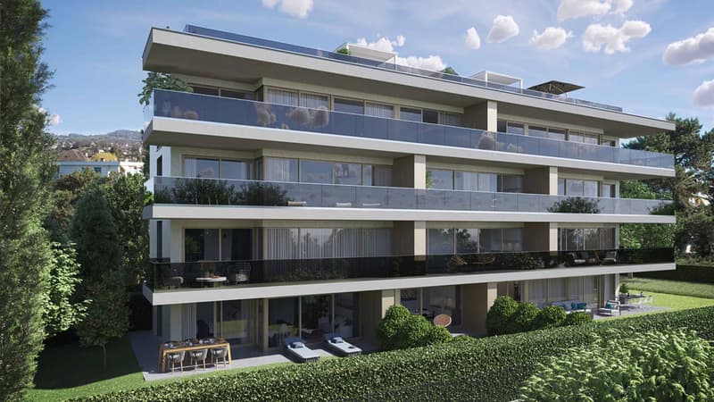 Projet Riviera18 - Appartement neuf en attique de 2.5 pièces en plein coeur de tous vos déplacements à vendre La Tour-de-Peilz (2)
