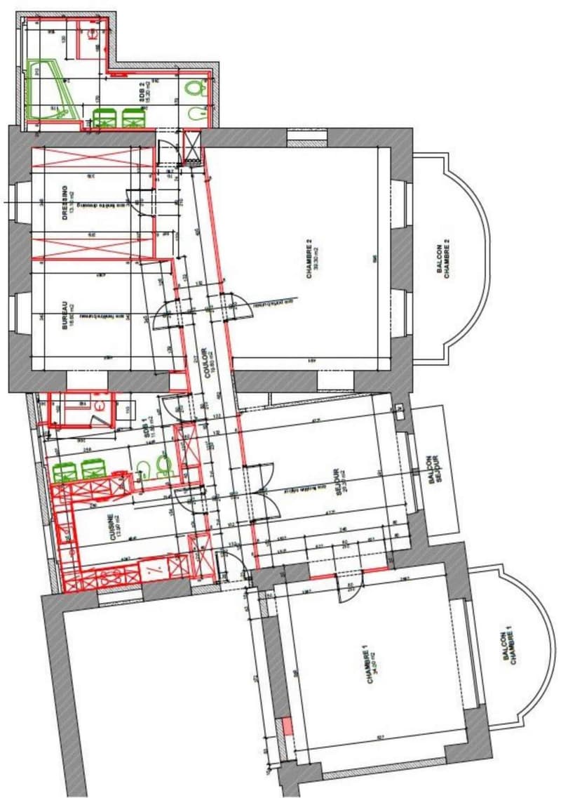Plan de l'appartement