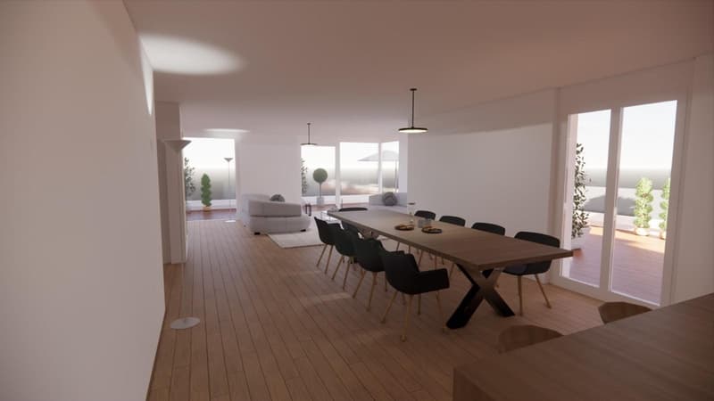 Superbe penthouse avec immense terrasse et vue panoramique sur le lac (5)
