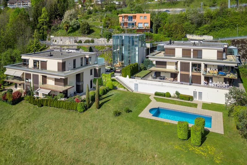 Superbe penthouse avec immense terrasse et vue panoramique sur le lac (10)