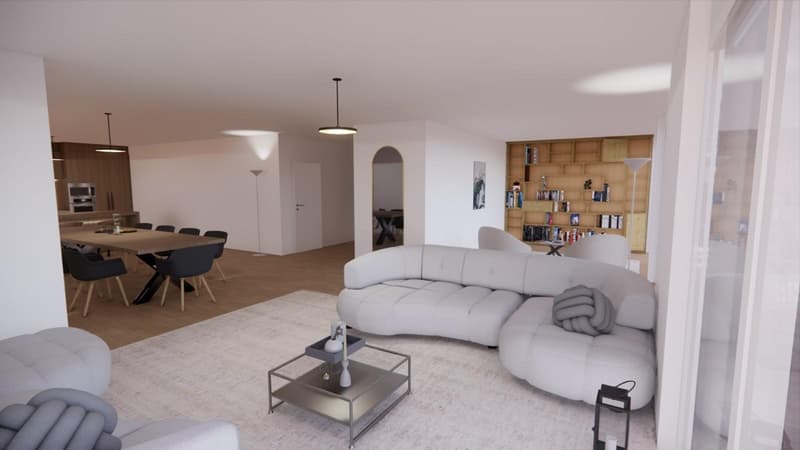 Superbe penthouse avec immense terrasse et vue panoramique sur le lac (13)