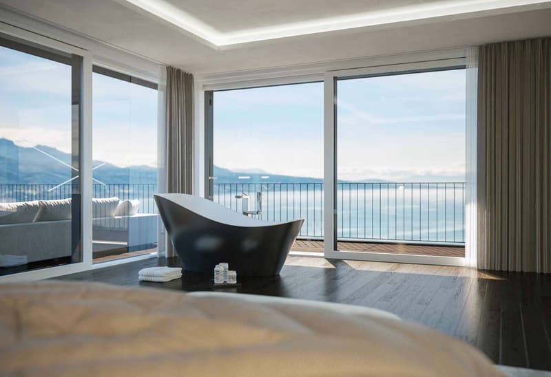 Somptueux appartement neuf en attique de 5.5 pièces avec piscine privative à vendre à Chexbres (9)