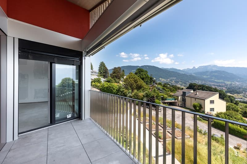 Appartement neuf de 4.5 pièces en attique avec mezzanine et vue spectaculaire sur le lac à vendre à Jongny - Lot D2 (3)