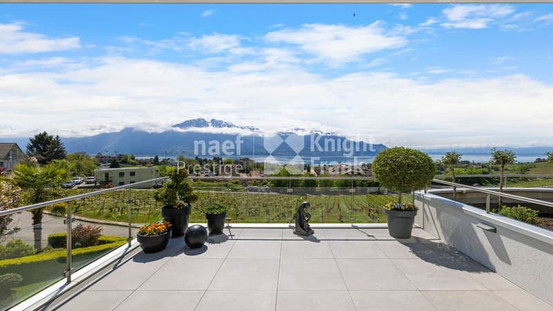 Maison jumelle de 7.5 pièces en triplex avec une vue panoramique sur le lac à vendre à Montreux (2)