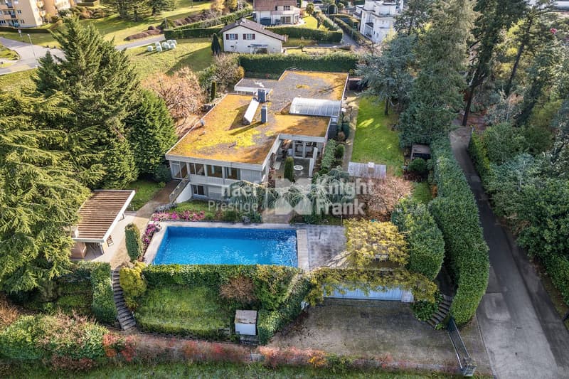 Maison d'architecte de 3 logements avec piscine extérieure à vendre à Chernex / Montreux (5)